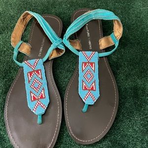 Diana con Furstenberg beaded sandal